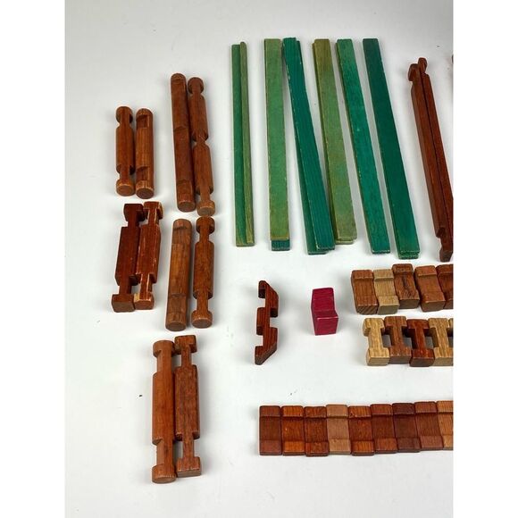 Vintage Original Lincoln Logs Set 2C - Missing Lid CK1538 - Picture 7 of 10